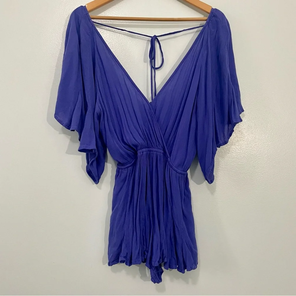 Free People Nerea Lavender Purple Romper Size XS